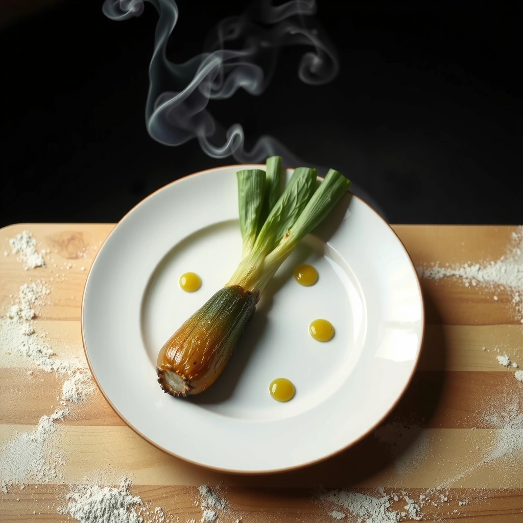 Sotad purjolök - En studie i textur